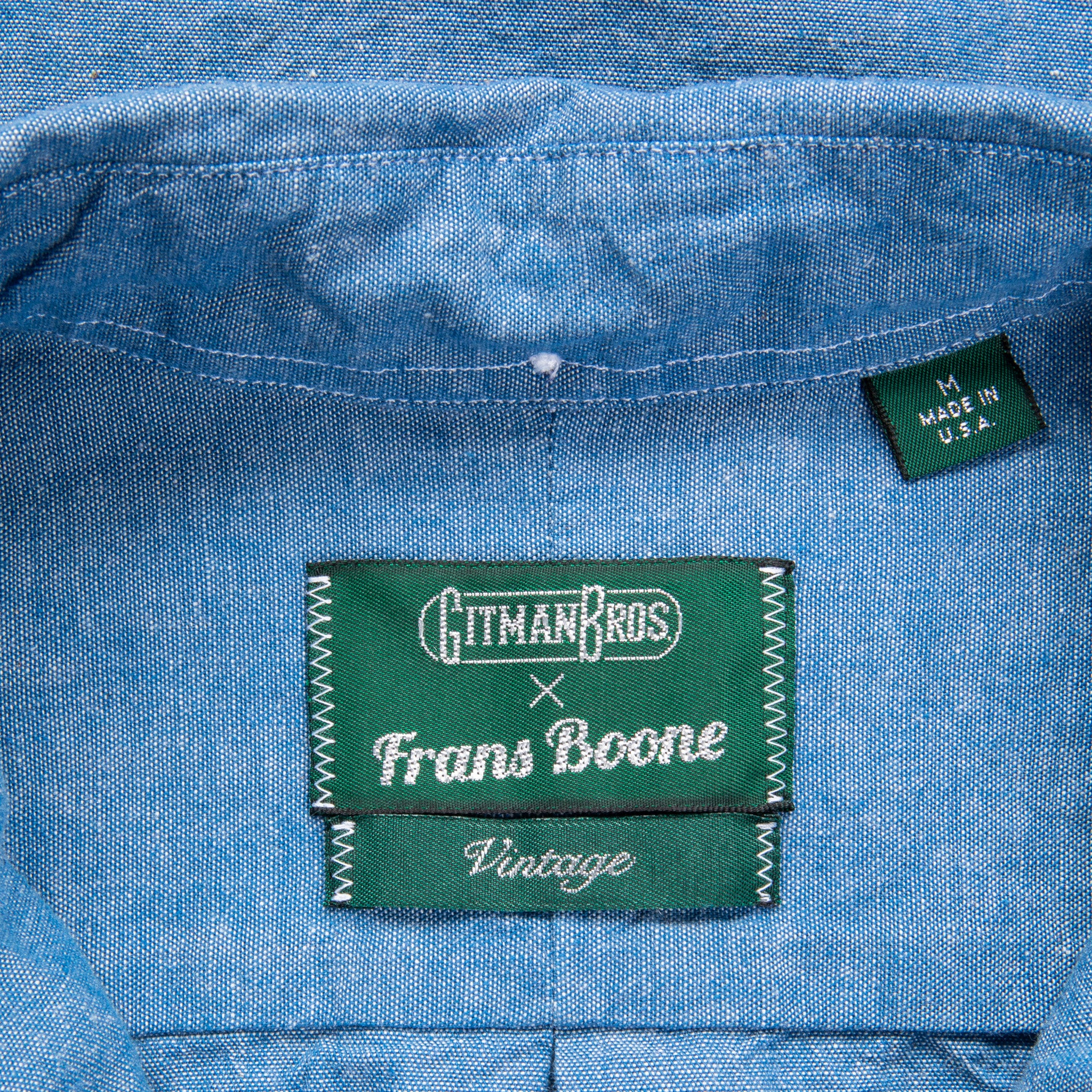 Gitman Vintage x Frans Boone Japanese Chambray Blue