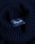 Drumohr Cashmere Dolcevita Turtleneck Navy Blue