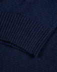 Drumohr Cashmere Dolcevita Turtleneck Navy Blue