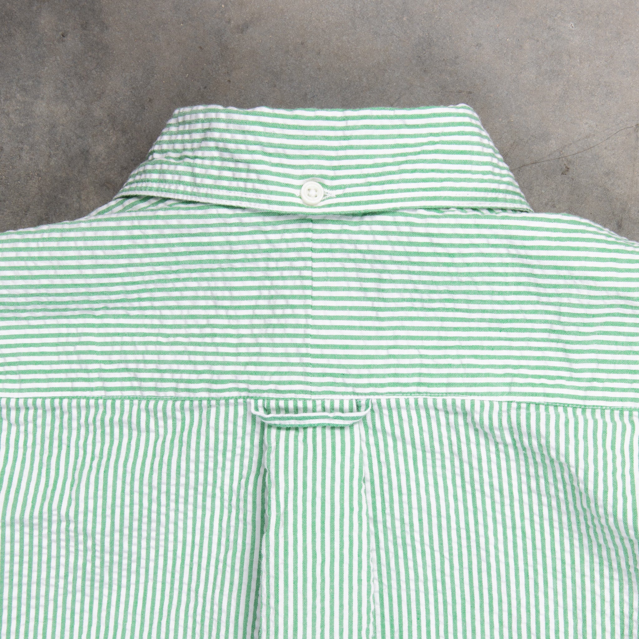 Gitman Vintage Shirt Seersucker Stripe Green