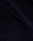 Rota Pantaloni High Rise Regular Fit 8-Wale Corduroy Blu Notte