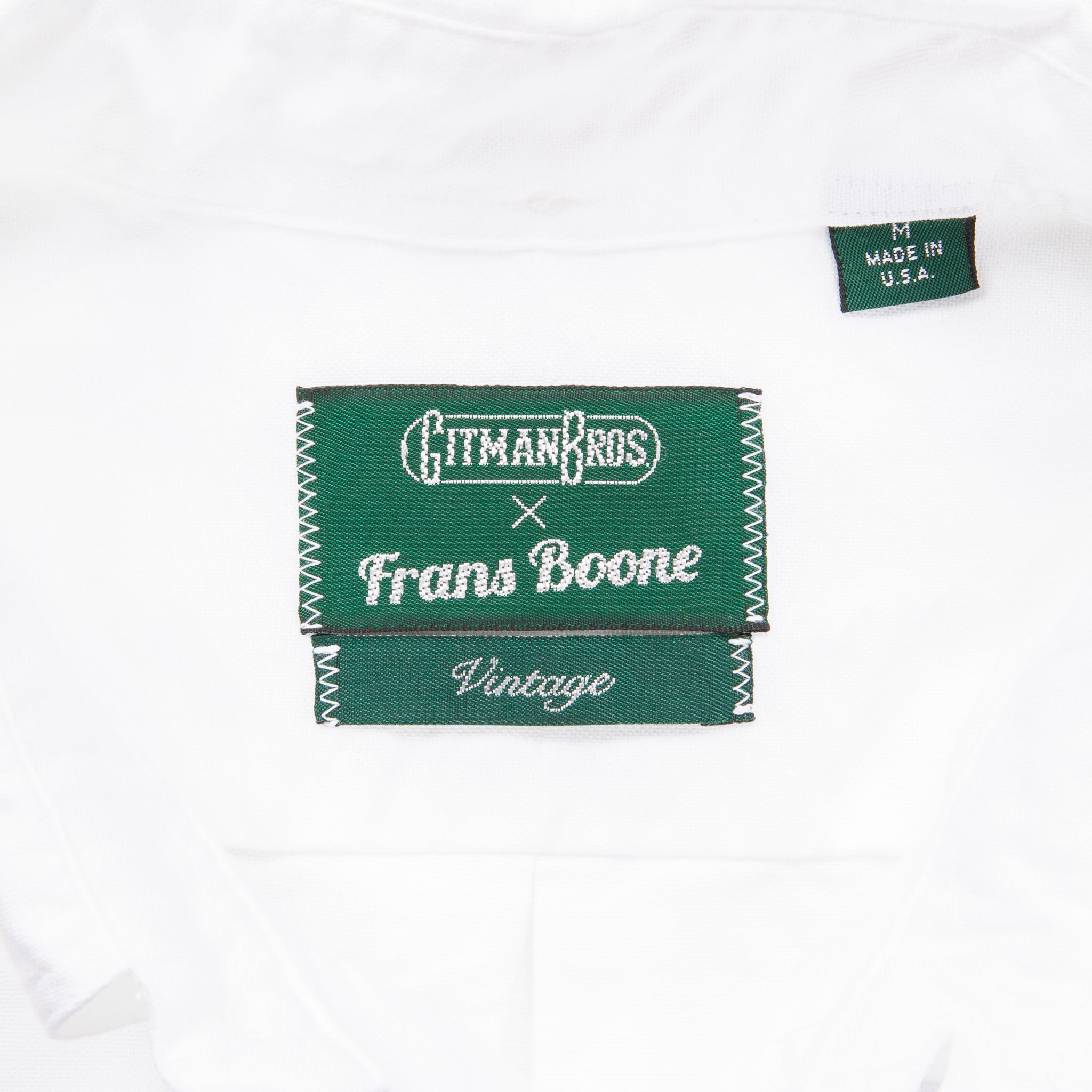 Gitman Vintage x Frans Boone Hopsack White