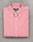Gitman Vintage x Frans Boone Japanese Woven Vichy Seersucker Medium Red