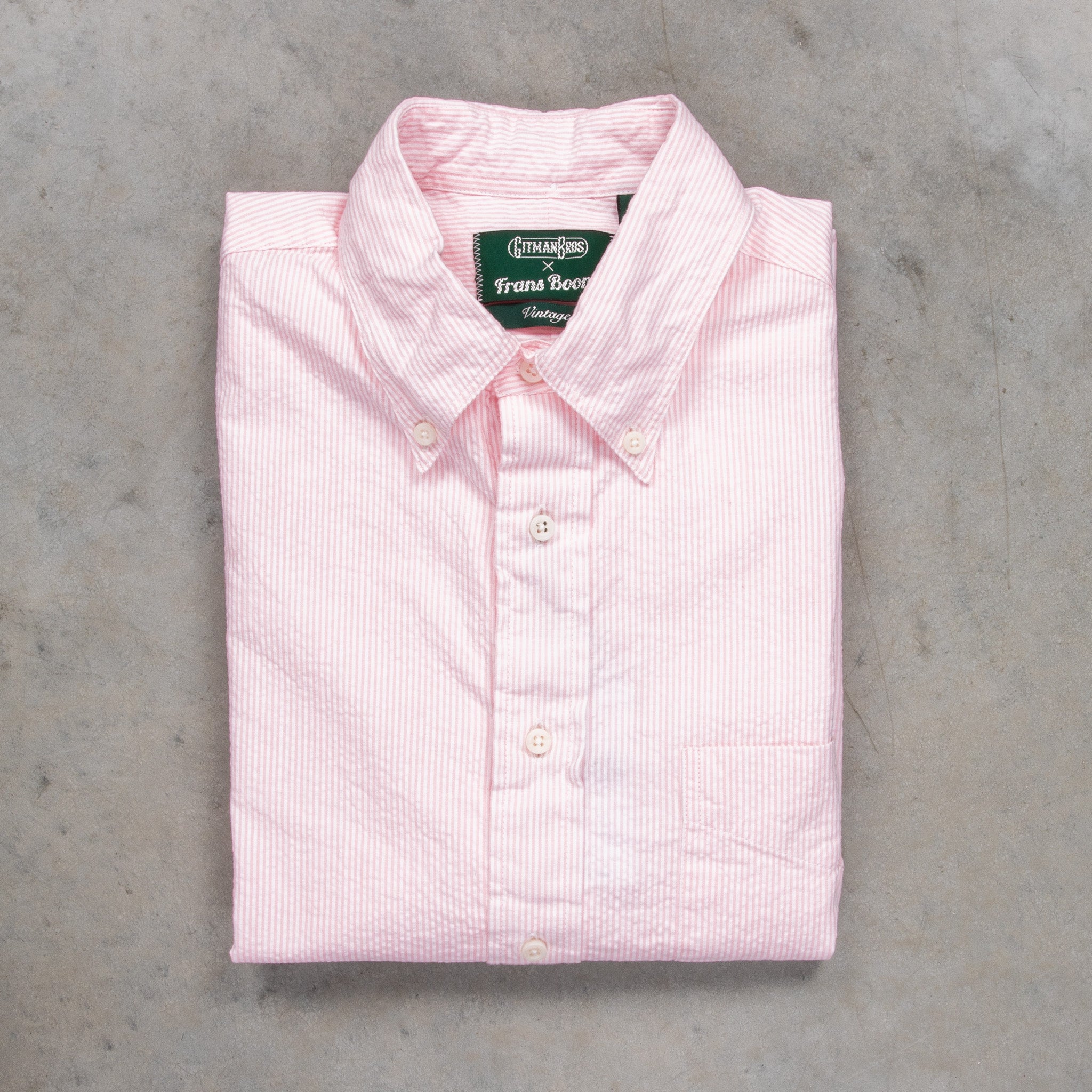 【フランス製】OLD ENGLAND Pink Stripe Shirts Pink Vintage Striped Oxford Shirt | Men's Country Clothing