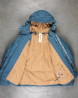 Ten C Artic Down Parka Blu Petrolio