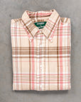 Gitman Vintage x Frans Boone Cotton Linen Crepe Check Dusty Pink