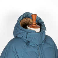 Ten C Artic Down Parka Blu Petrolio