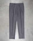 Rota Pantaloni High Rise Regular Fit Lightweight Flannel Grigio Scuro