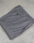 Rota Pantaloni High Rise Regular Fit Lightweight Flannel Grigio Scuro