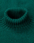 Laurence J. Smith Super Soft Seamless Roll Neck Pullover Forest