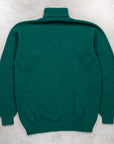 Laurence J. Smith Super Soft Seamless Roll Neck Pullover Forest