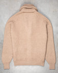 William Lockie Windsor Cashmere Shawl Cardigan Dark Natural