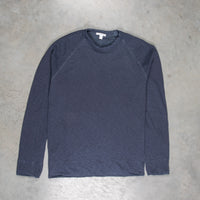James Perse Vintage Fleece Raglan Pullover Deep pigment