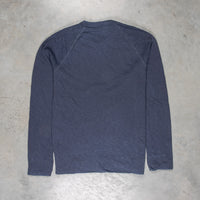 James Perse Vintage Fleece Raglan Pullover Deep pigment