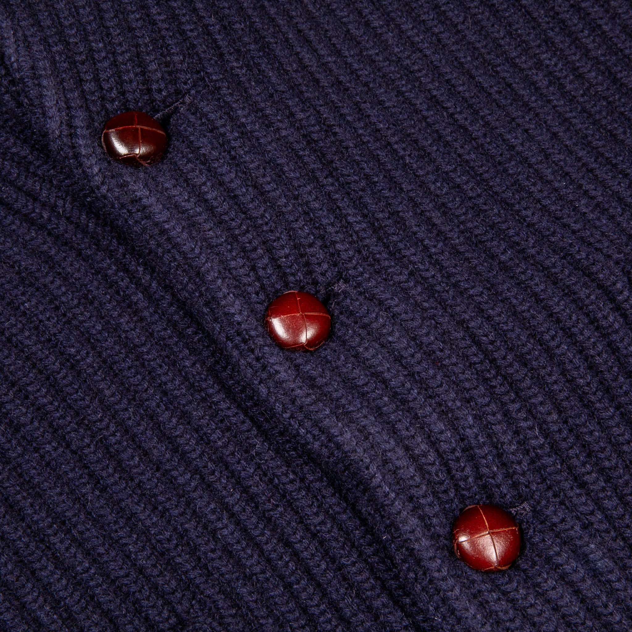 William Lockie Windsor Cashmere Shawl Cardigan Dark Navy