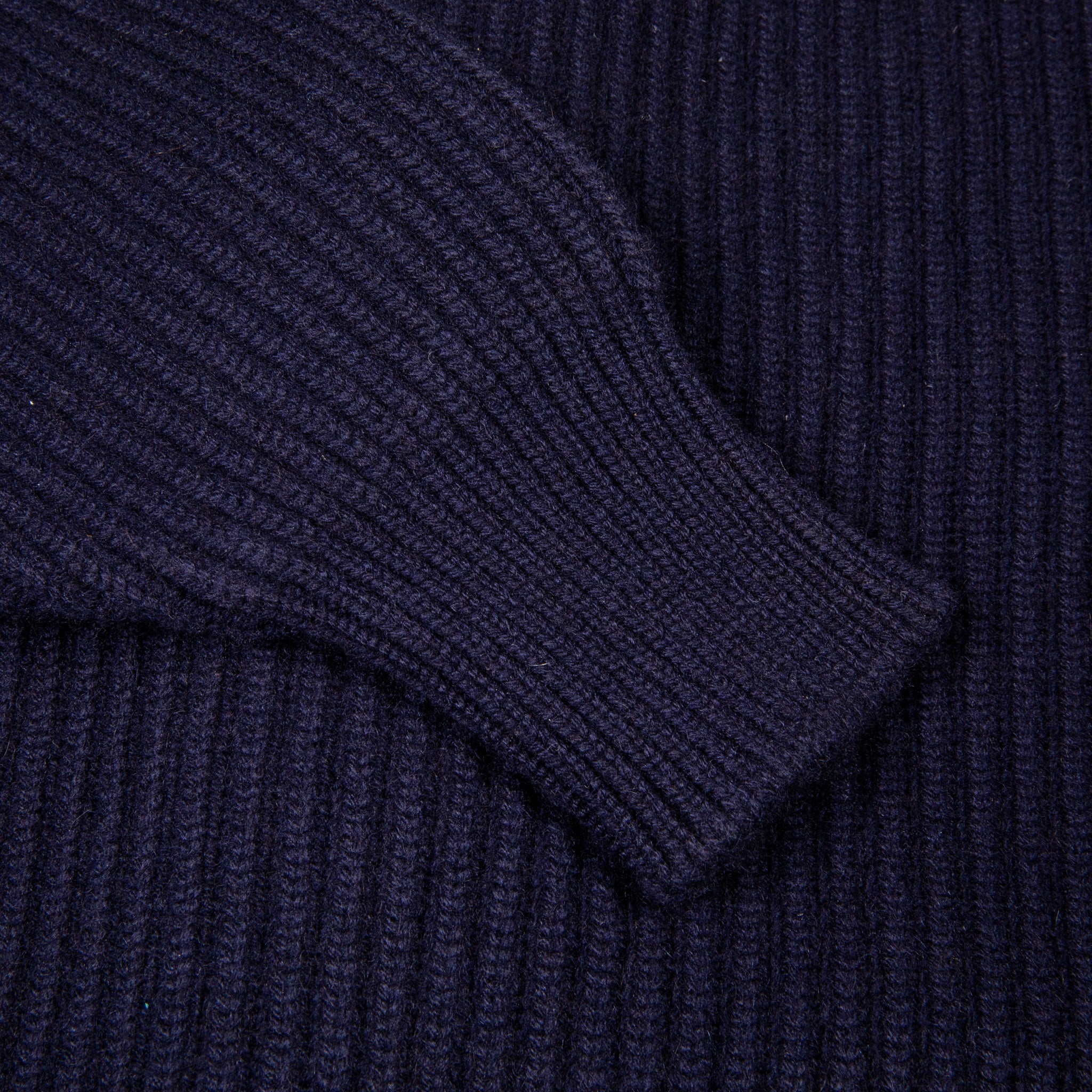 William Lockie Windsor Cashmere Shawl Cardigan Dark Navy