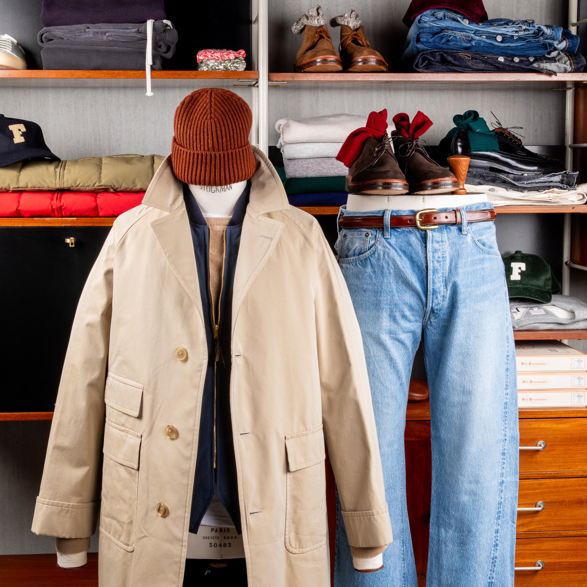 The Real McCoy's Cotton Nylon Down Vest Navy – Frans Boone Store