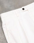 Drumohr Pantaloni Doppia Pence Cottone Latte