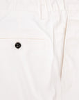 Drumohr Pantaloni Doppia Pence Cottone Latte