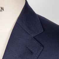 Caruso 180s Wool-Silk Butterfly Jacket Mid Blue