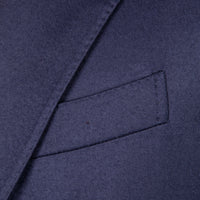 Caruso 180s Wool-Silk Butterfly Jacket Mid Blue