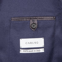 Caruso 180s Wool-Silk Butterfly Jacket Mid Blue