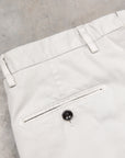 Drumohr Pantaloni Doppia Pence Cottone Grigio Chiaro