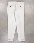 Drumohr Pantaloni Doppia Pence Cottone Grigio Chiaro