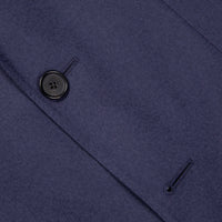Caruso 180s Wool-Silk Butterfly Jacket Mid Blue