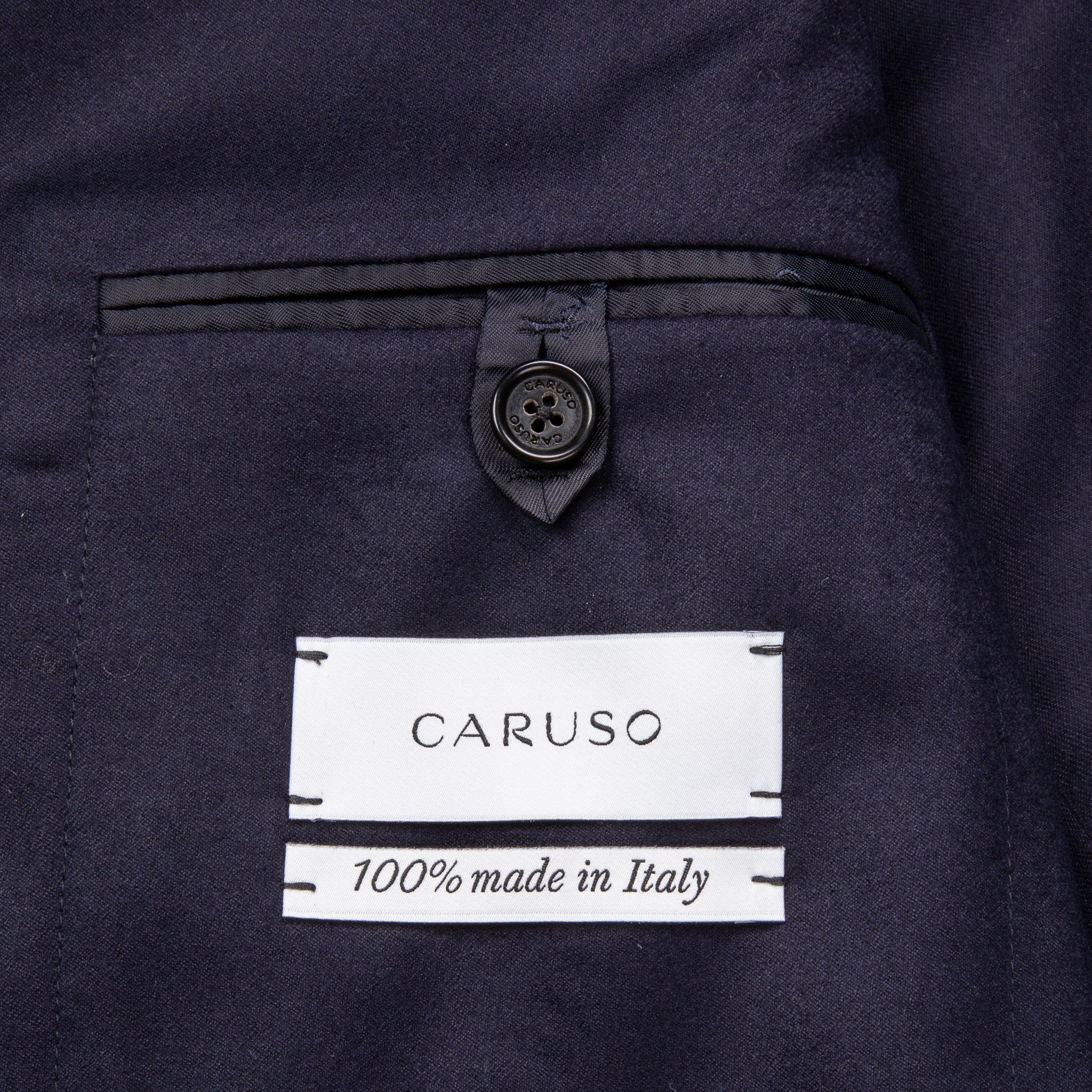 Caruso Nuage Wool-Silk Butterfly Jacket Blu Notte