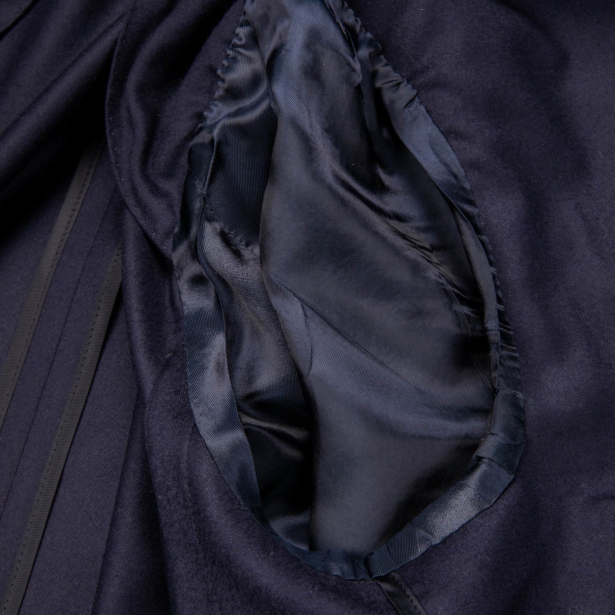 Caruso Nuage Wool-Silk Butterfly Jacket Blu Notte