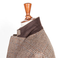 De Petrillo Posillipo Shetland Tweed Jacket Prince Of Wales Beige