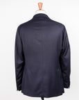 Caruso Nuage Wool-Silk Butterfly Jacket Blu Notte