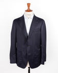 Caruso Nuage Wool-Silk Butterfly Jacket Blu Notte