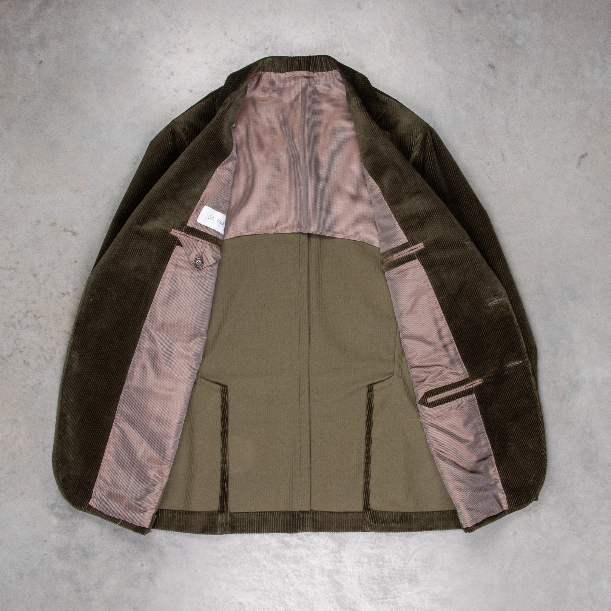 De Petrillo Posillipo Corduroy Jacket Verde Marcio Scuro – Frans