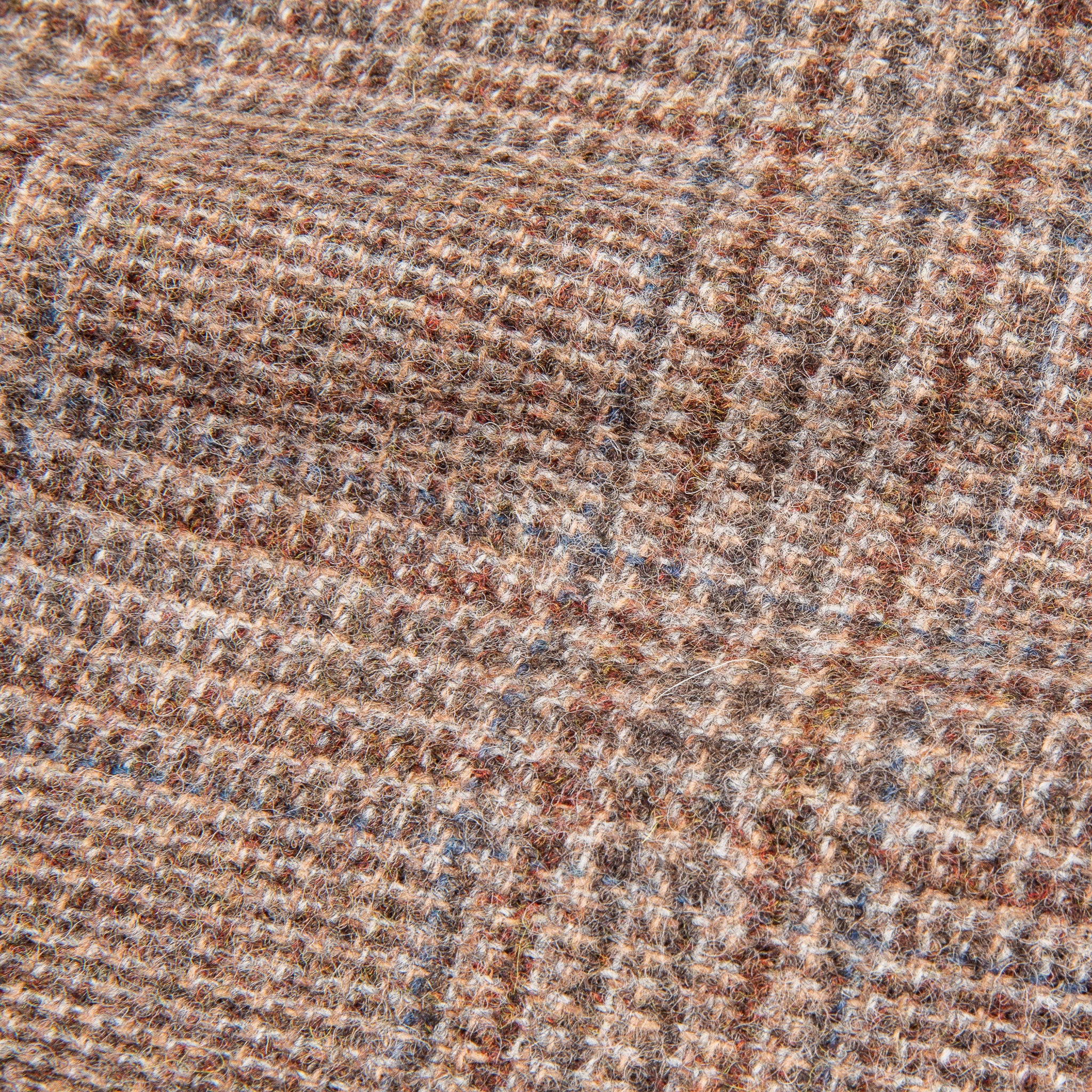 De Petrillo Posillipo Shetland Tweed Jacket Prince Of Wales Beige