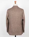 De Petrillo Posillipo Shetland Tweed Jacket Prince Of Wales Beige