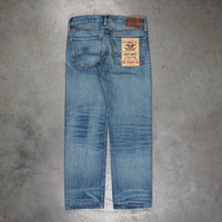 RRL Straight Fit Denim Hillsview Wash