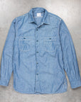 Orslow 01-8070 84M 4.5 oz chambray shirt