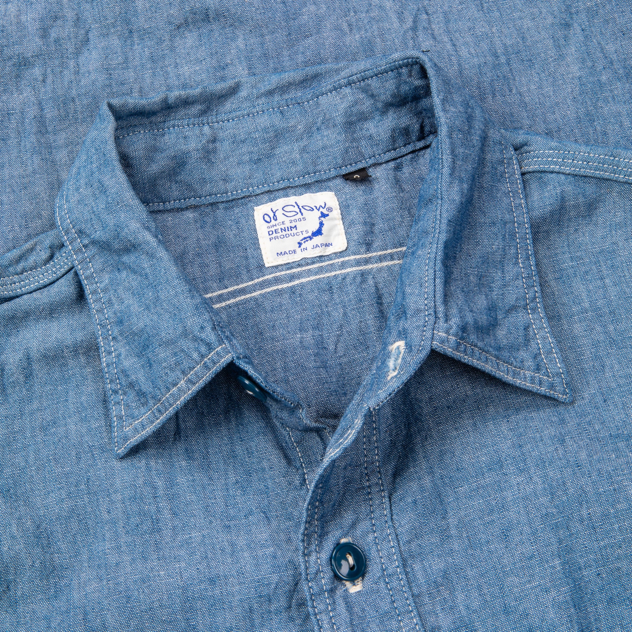 Orslow 01-8070 84M 4.5 oz chambray shirt – Frans Boone Store