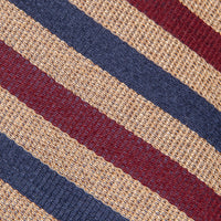 Finamore Anversa Tie Untipped Linen Silk Stripe