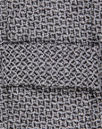 Finamore Anversa Tie Untipped Loose Weave Grey Mix