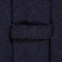 Finamore Anversa Tie Untipped Loose Weave Navy