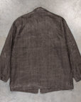 Orslow Simple Work Jacket Sumi Dyed Linen Charcoal