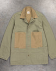 Orslow Utility Coverall Herringbone Green