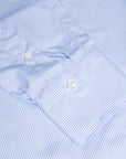 Finamore 'Traveller' shirt Napoli fit Collar Eduardo Alumo light Blue stripe poplin