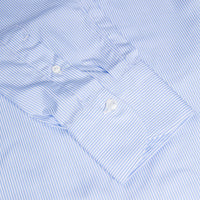 Finamore 'Traveller' shirt Napoli fit Collar Eduardo Alumo light Blue stripe poplin