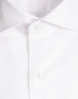 Finamore 'Traveller' Shirt Napoli Fit Collar Eduardo White Alumo twill