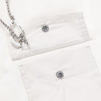 And Wander Heavy Cotton Pocket LS T-Shirt White