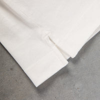 And Wander Heavy Cotton Pocket LS T-Shirt White